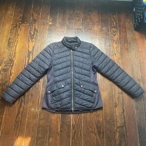 Barbour Cavalry Stretch Navy Quilted Puffer Jacket Coat Women’s US 6 EUC